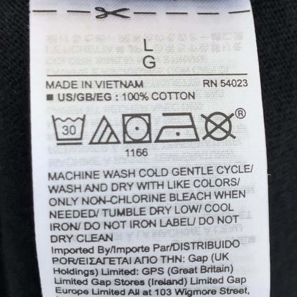 GAP Dolman Sleeve cuffed scoopneck Cotton T-Shirt Large - Picture 6 of 6